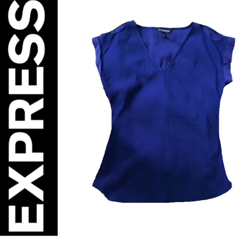 EXPRESS Cold Shoulder, Short Sleeve Blouse - Sz XS